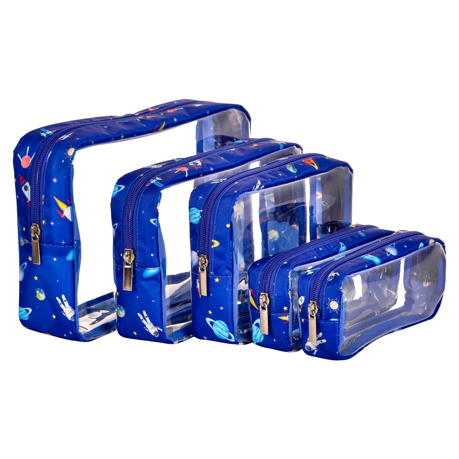 Juego de 5 Organizadores de Pañales TPU Impermeables Astronauta