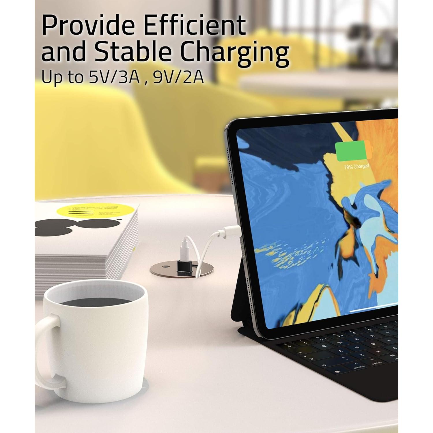 Adaptador USB C a USB A Syntech 3 Pack Negro - 480 Mbps