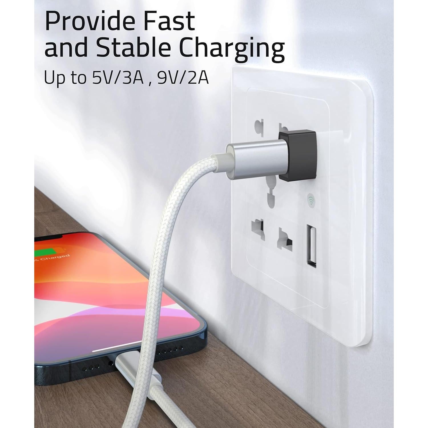 Adaptador USB C a USB A Syntech 3 Pack Negro - 480 Mbps