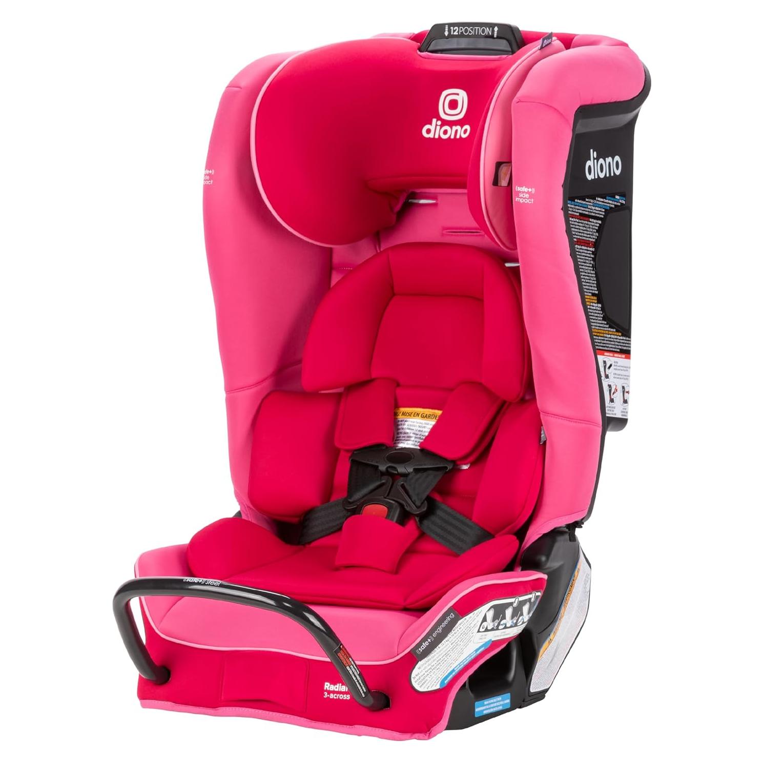 Silla de Auto Convertible Diono Radian 3RXT SafePlus Rosa