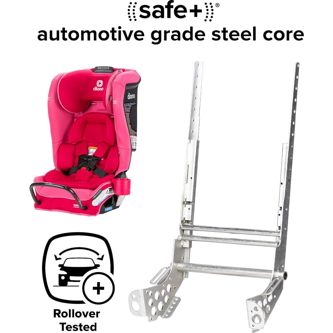 Silla de Auto Convertible Diono Radian 3RXT SafePlus Rosa