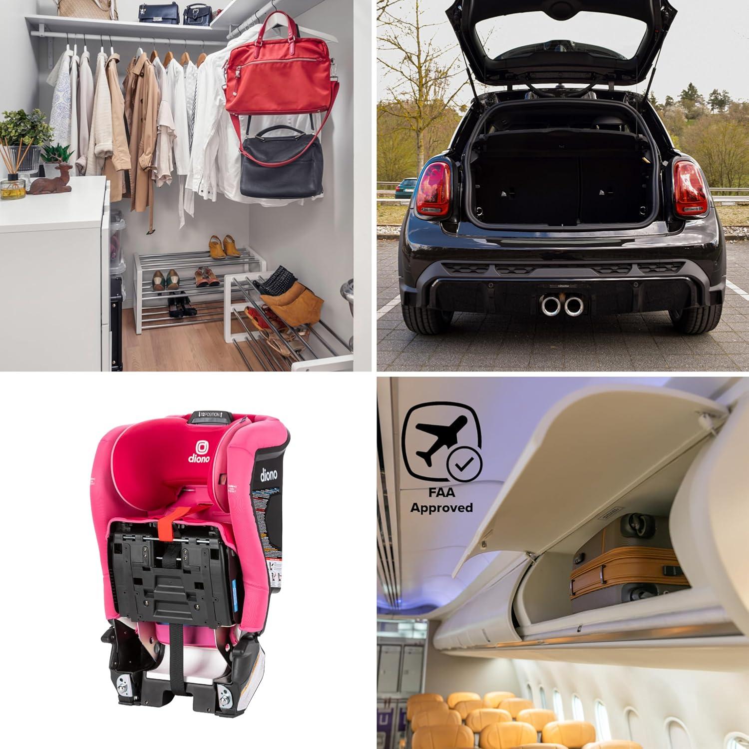 Silla de Auto Convertible Diono Radian 3RXT SafePlus Rosa