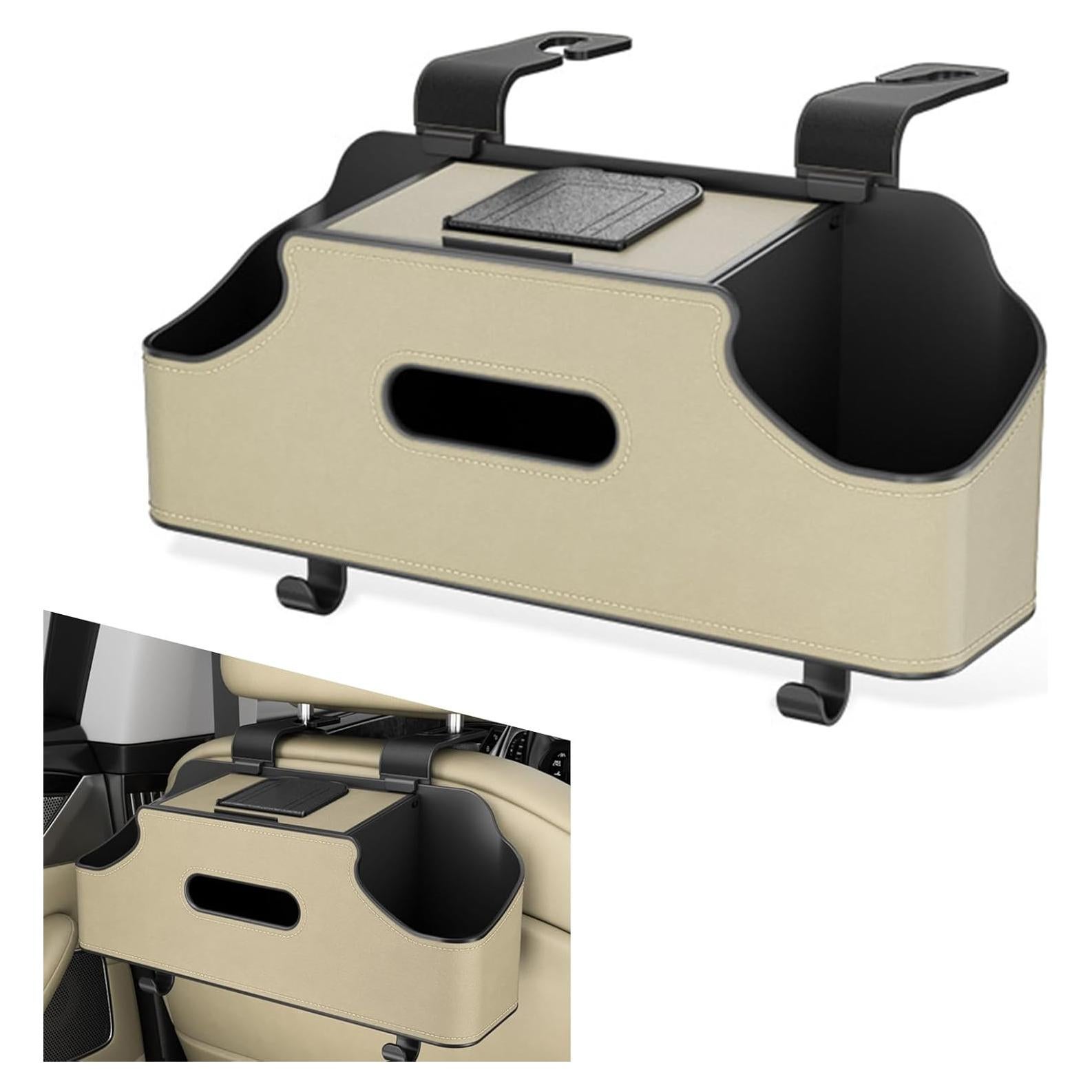 Caja de Almacenamiento para Respaldo de Asiento de Coche Beige - Pinflaw