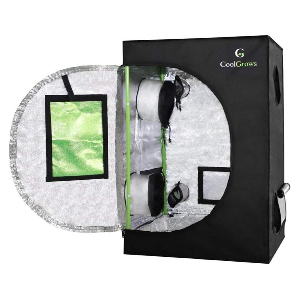 Carpa de Cultivo CoolGrows 61x61x91cm Mylar con Ventana