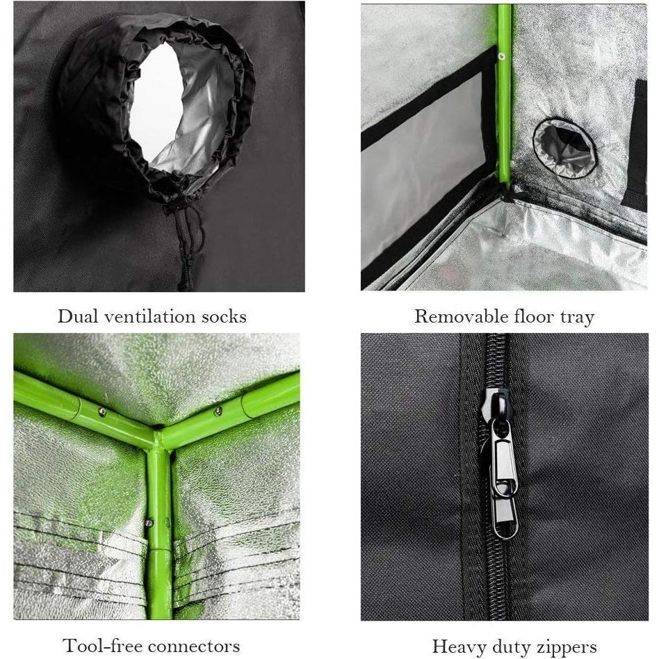 Carpa de Cultivo CoolGrows 61x61x91cm Mylar con Ventana