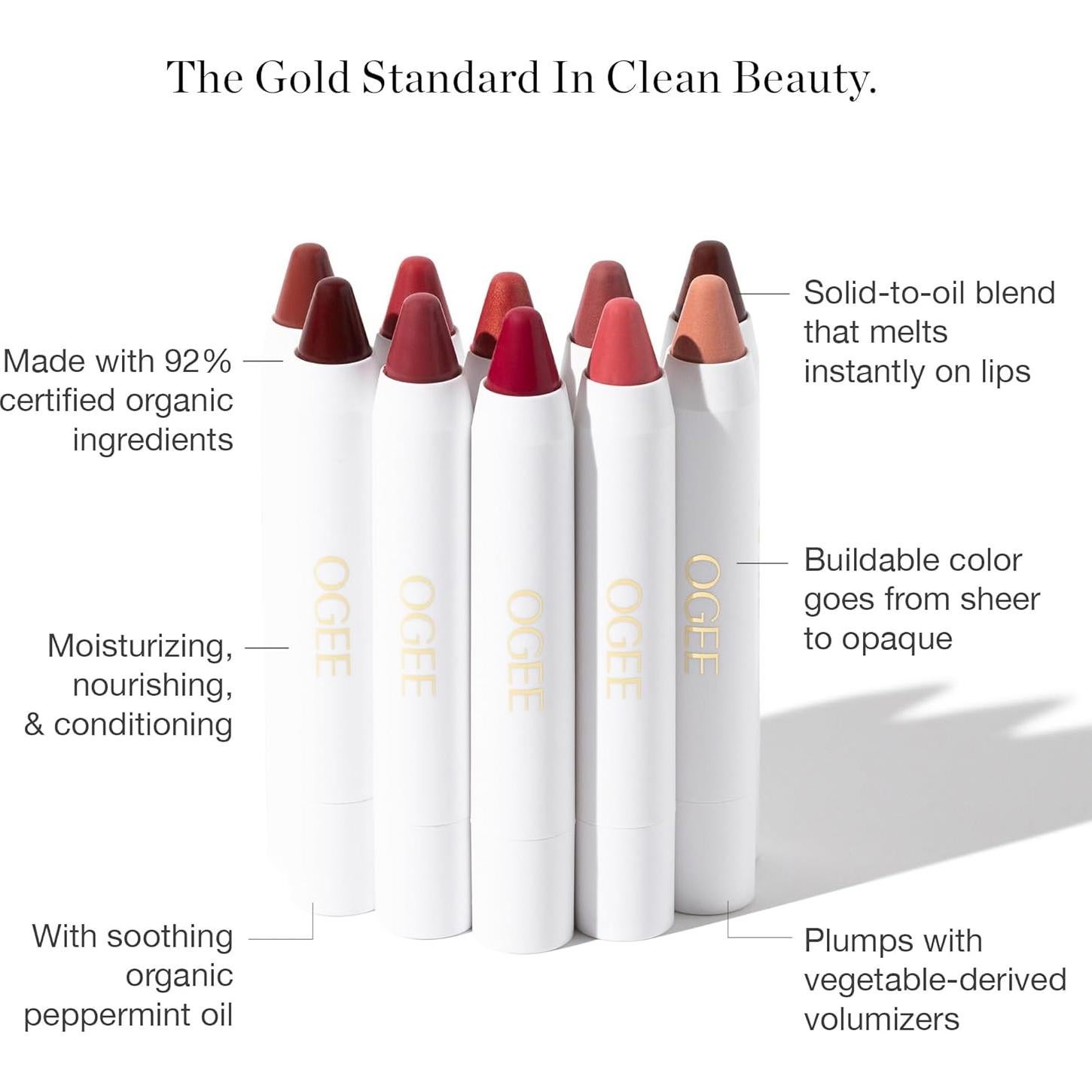 Tinte de Labios Ogee Azalea - Aceite de Coco Orgánico 49.6g