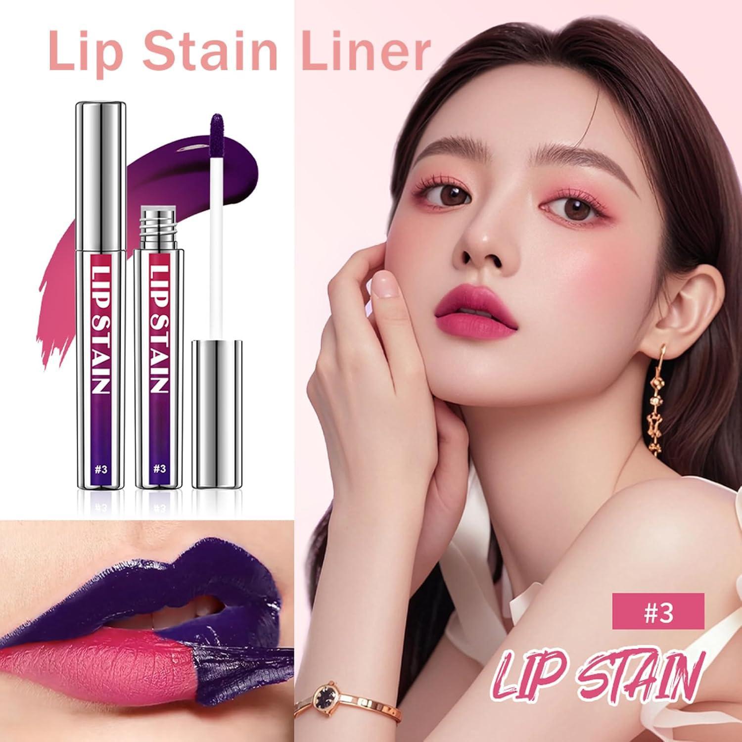 Tinte de Labios Peel Off Bekoeen 3PCS Larga Duración Multicolor