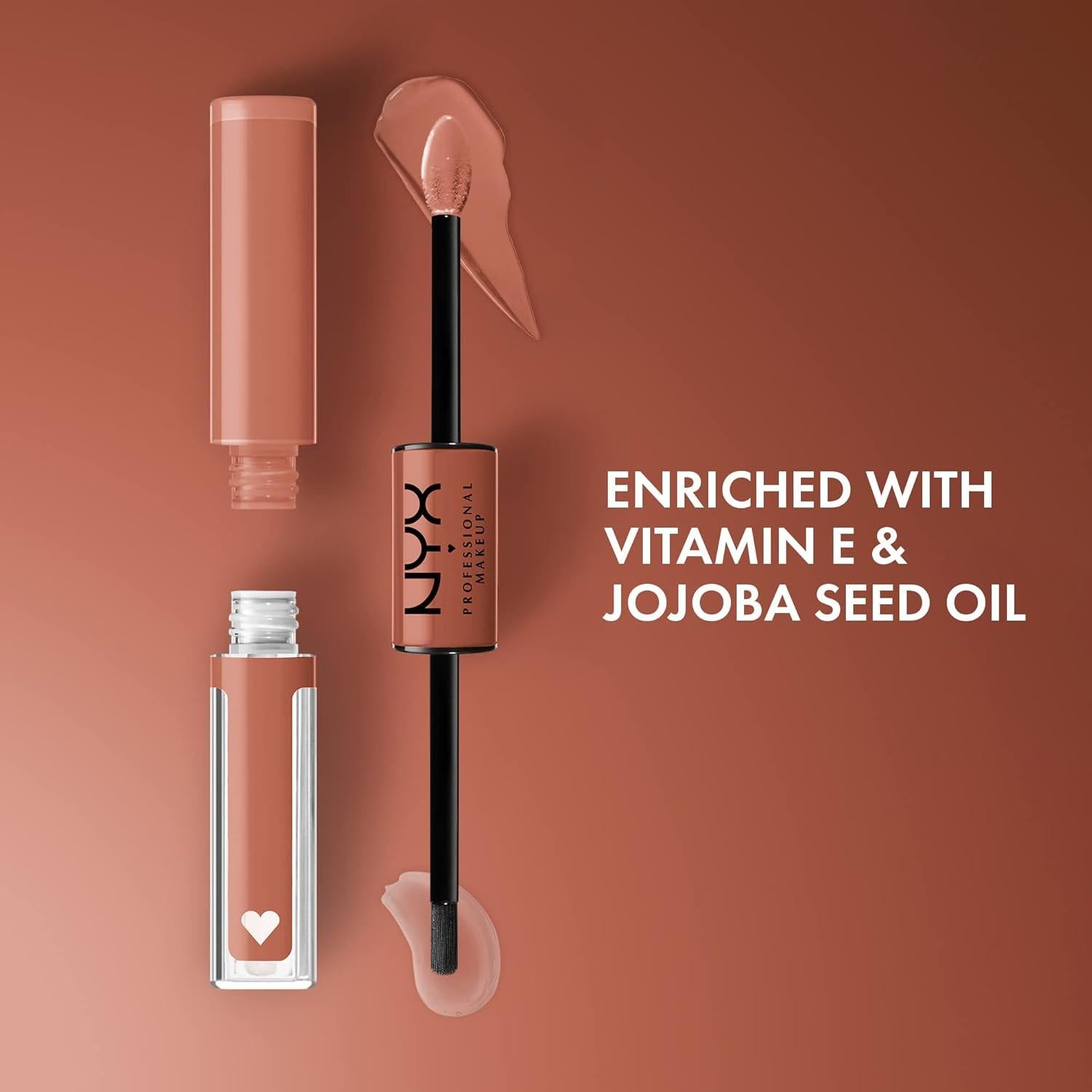 Lápiz Labial Líquido NYX Shine Loud 16h - Goal Crusher Beige