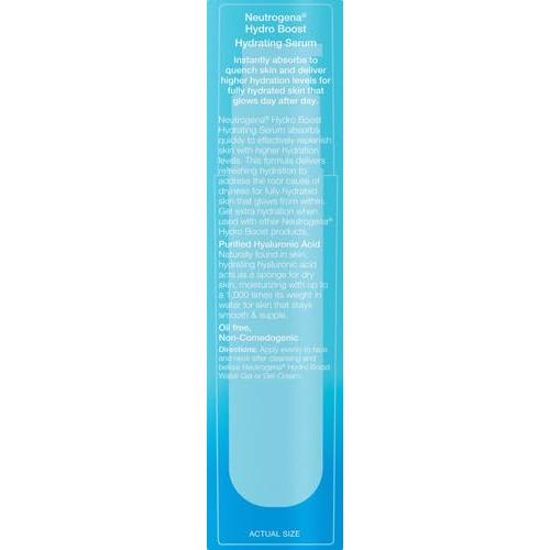Suero Hidratante Neutrogena Hydro Boost 29.57 ml Ácido Hialurónico
