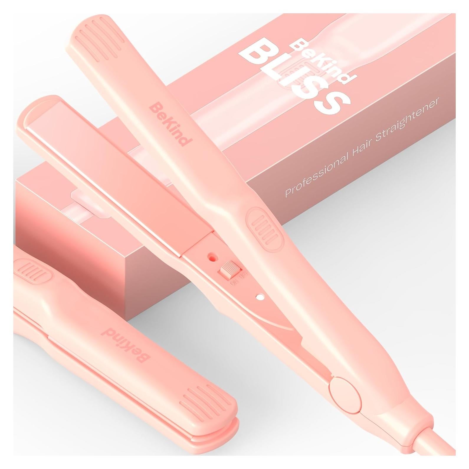 Plancha de Pelo Mini BeKind Bliss Cerámica Portátil 210°C Durazno