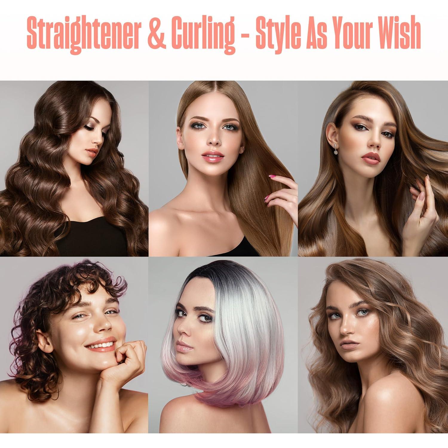 Plancha de Pelo Mini BeKind Bliss Cerámica Portátil 210°C Durazno