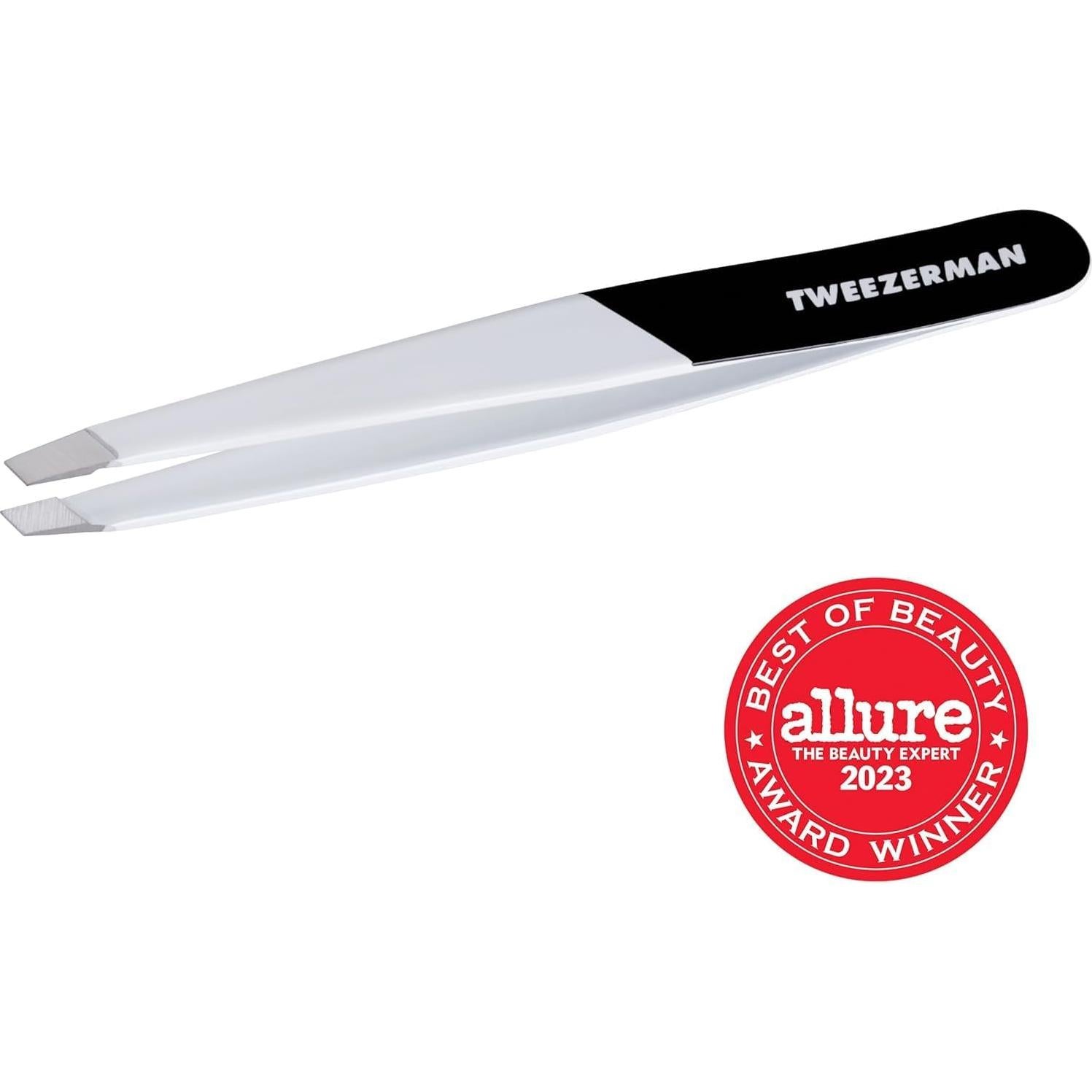 Pinzas de acero inoxidable Tweezerman para cejas - Golpe de medianoche