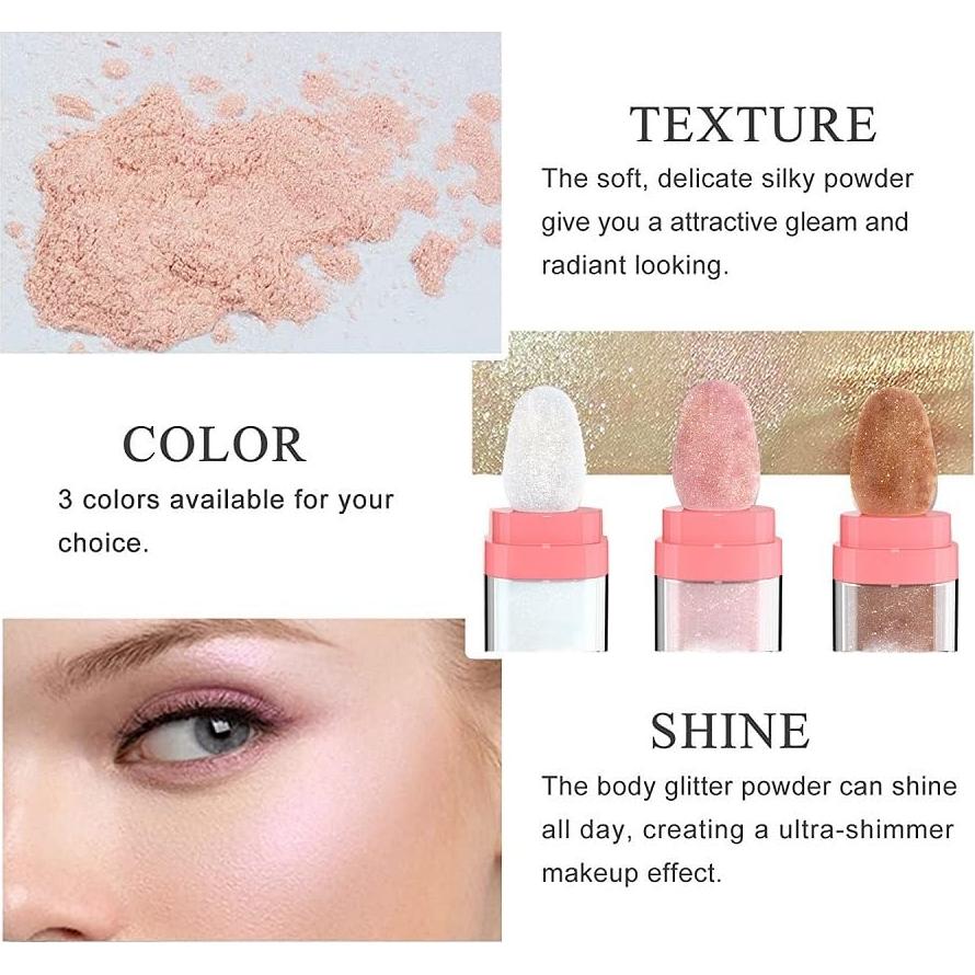 Polvo Iluminador Maquillaje PAQIMAN 40g Rayo de Luna Blanca