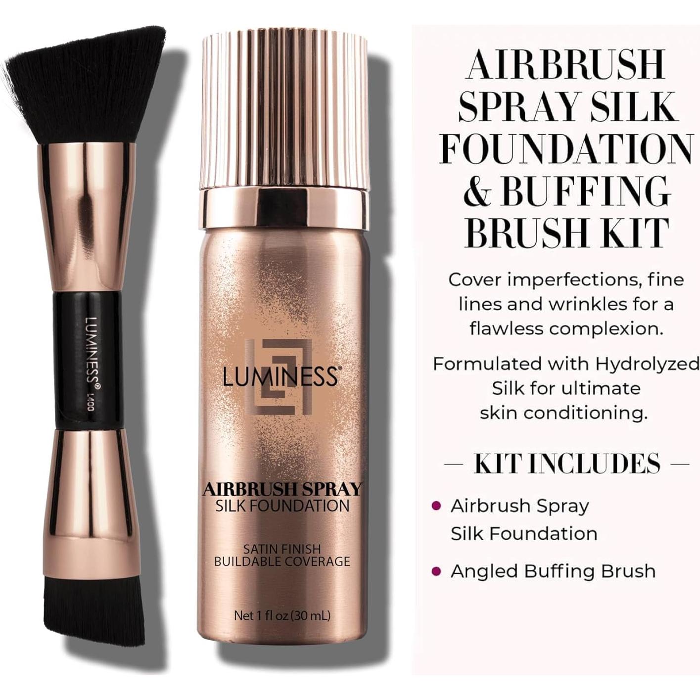 Spray de Base de Aire Luminess 2 Piezas - Hidratante Claro Justo