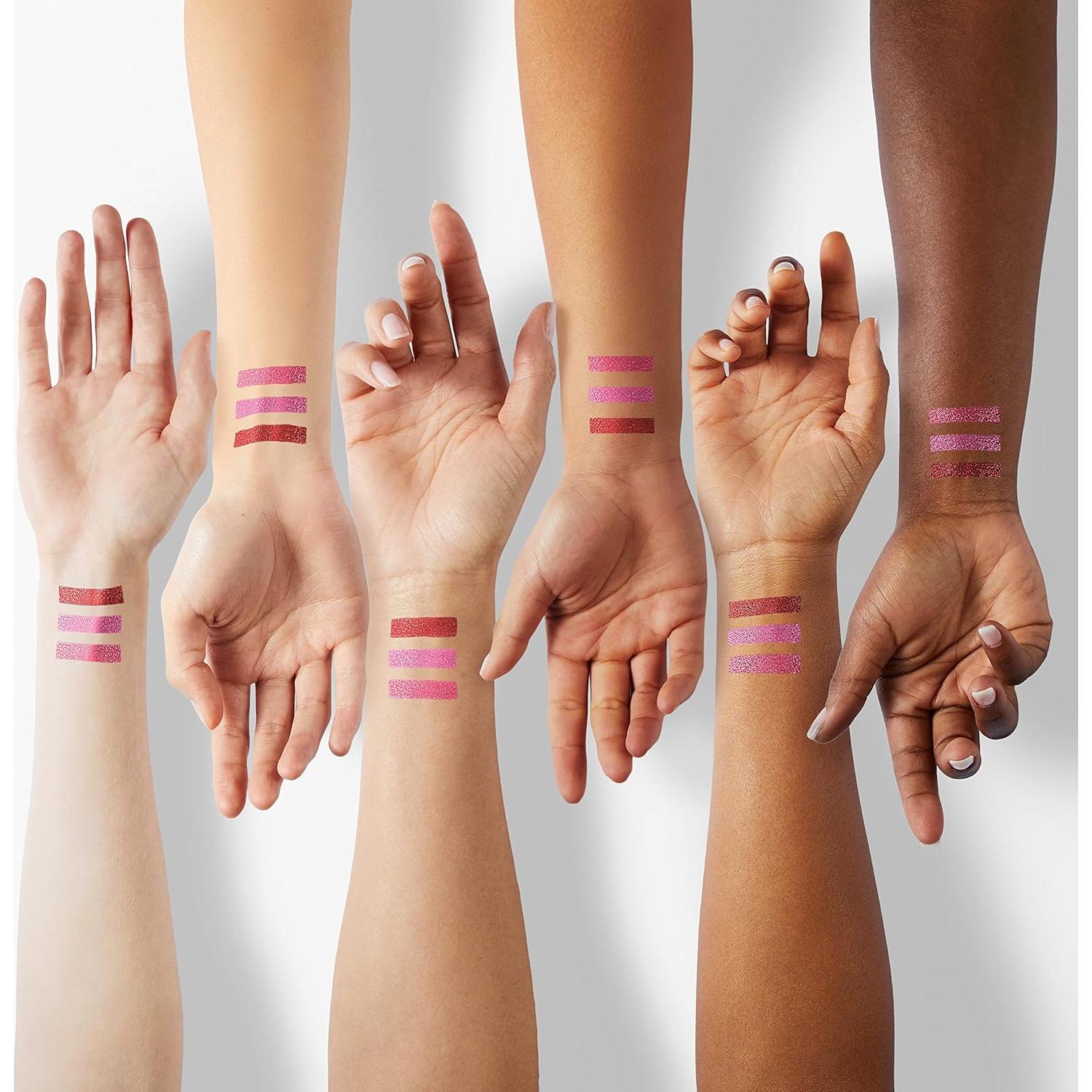 Kit de Labios Brillantes KYDA 3 Colores Polvo Metálico 14.6cm