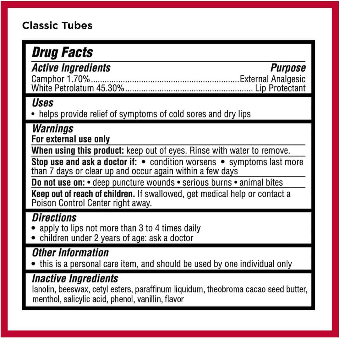 Bálsamo Labial Hidratante Carmex Clásico - 7 Contenidos