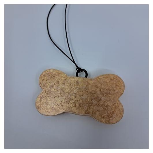 Ambientador de coche Casa de Café - Hueso Duradero 10x5cm