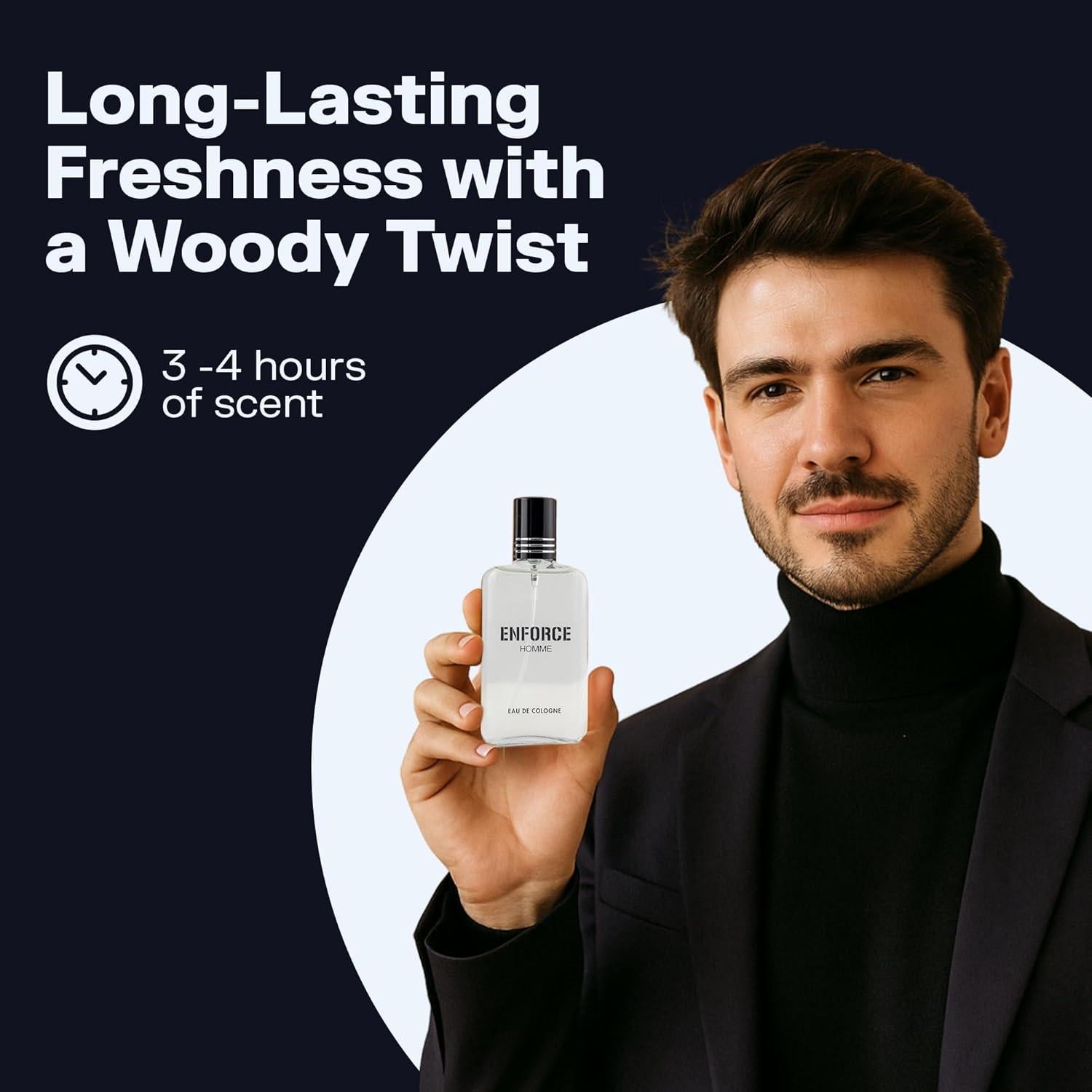 Eau de Toilette Masculino Belcam Enforce Homme 100 ml - Sándalo