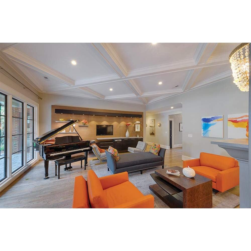 Luz LED empotrada HALO 15.24 cm 3000K Bisel Blanco 6 Piezas