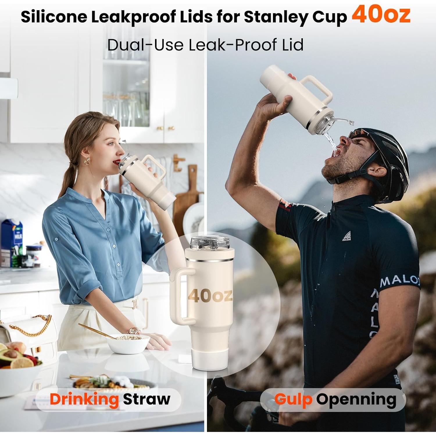 Tapa de Silicona a Prueba de Fugas JHZWD para Stanley 40oz