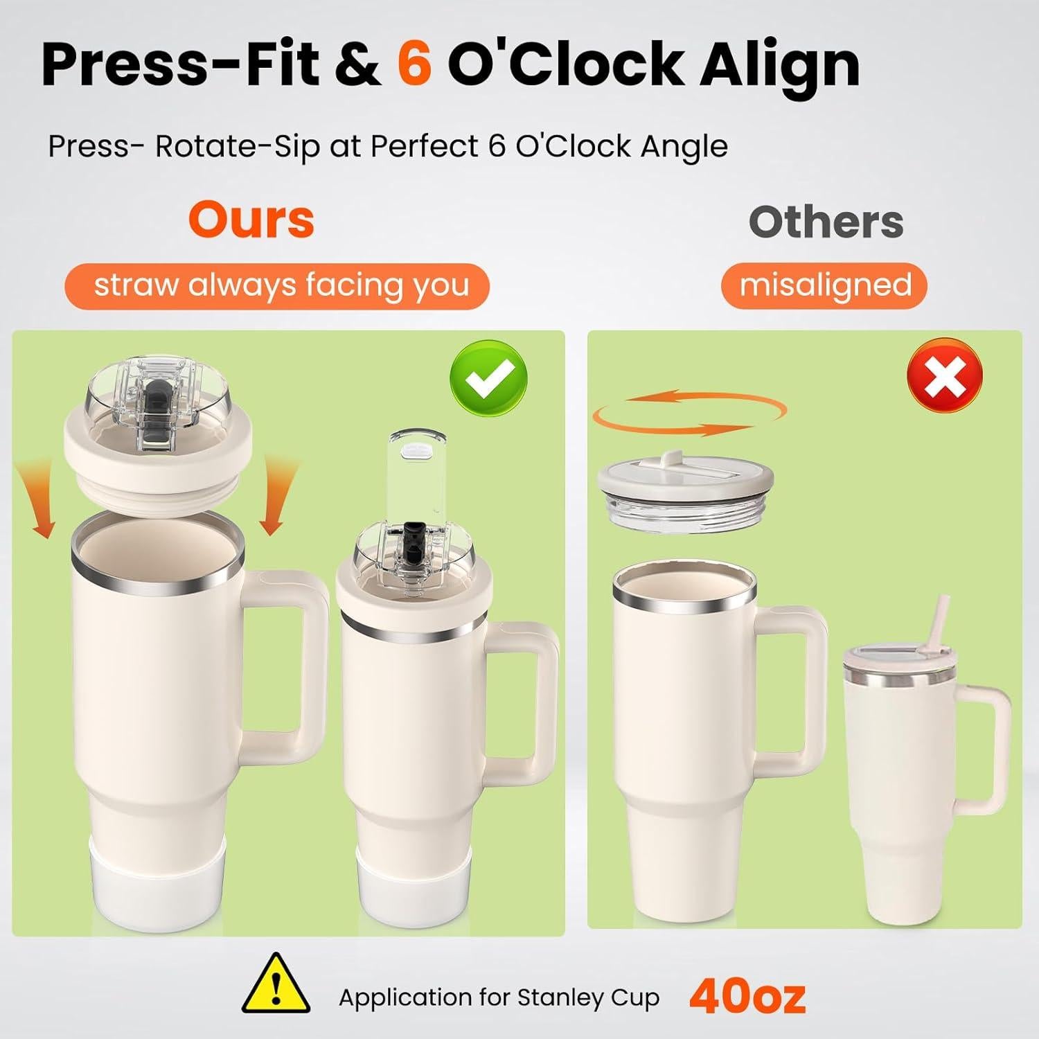 Tapa de Silicona a Prueba de Fugas JHZWD para Stanley 40oz