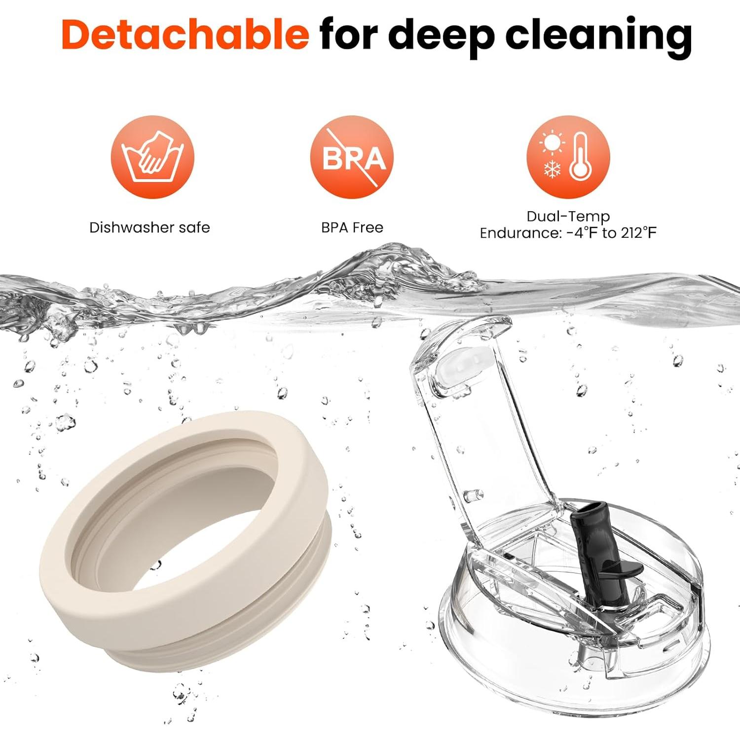 Tapa de Silicona a Prueba de Fugas JHZWD para Stanley 40oz