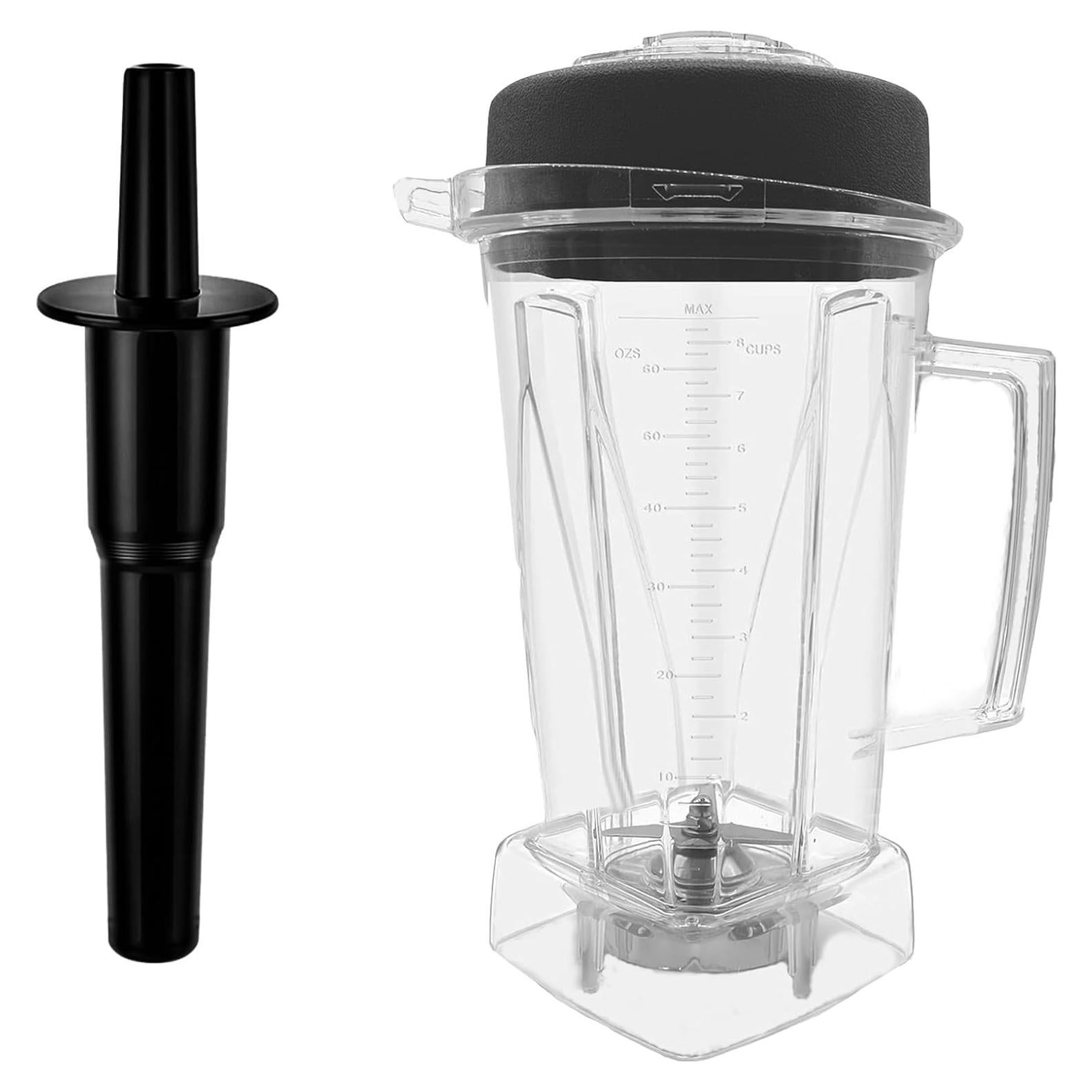 Jarra de licuadora 64oz Bxmgr con tamper clásico clara