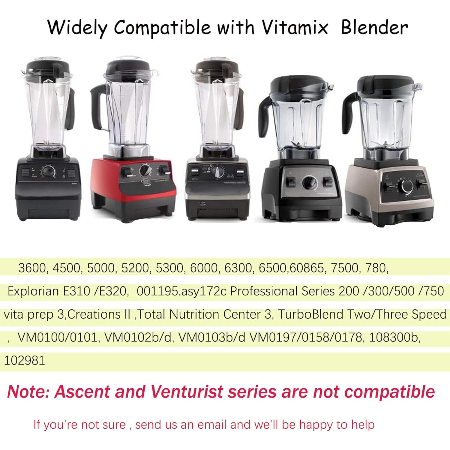 Jarra de licuadora 64oz Bxmgr con tamper clásico clara