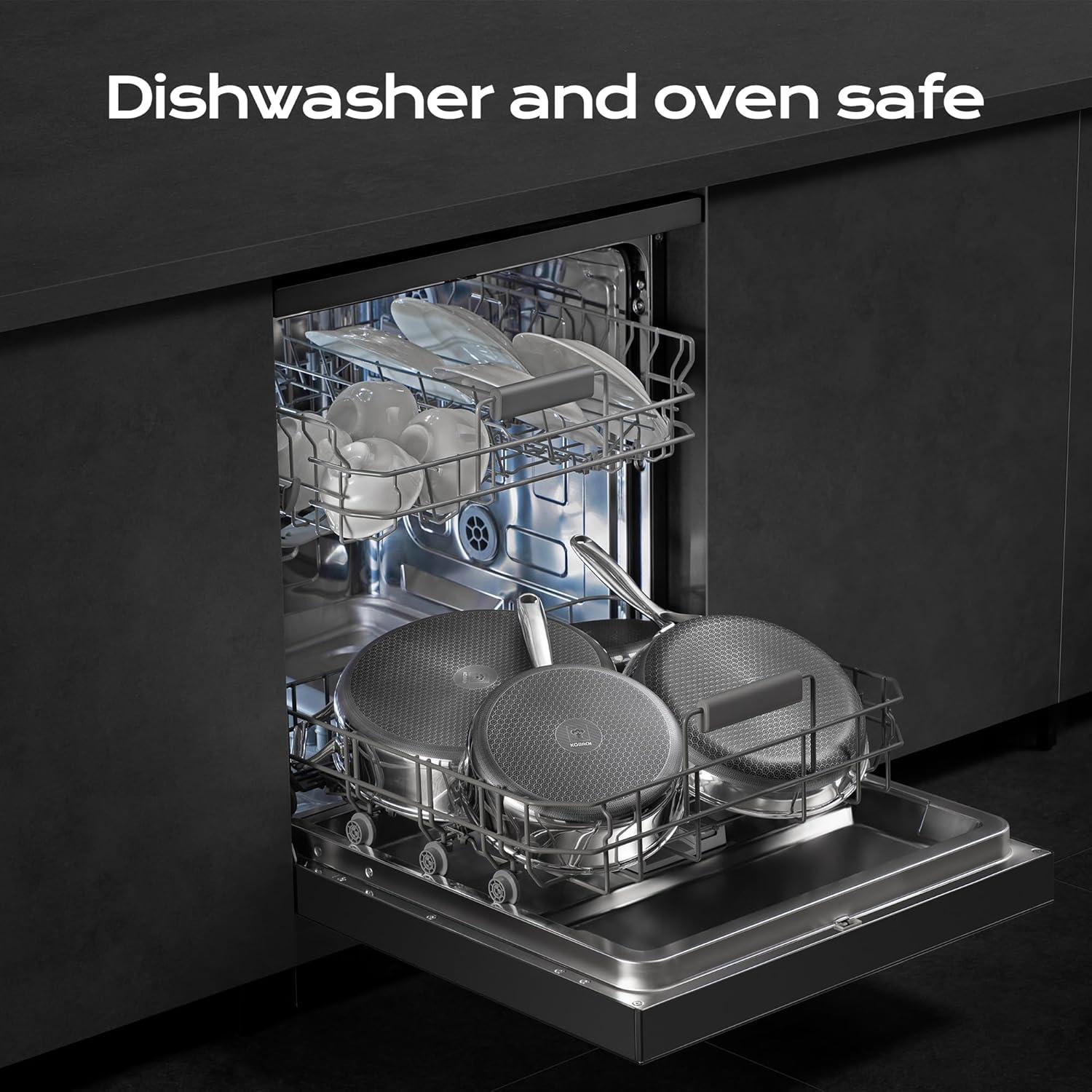 Sartén Antiadherente KOBACH 20 cm Acero Inoxidable Apta Horno