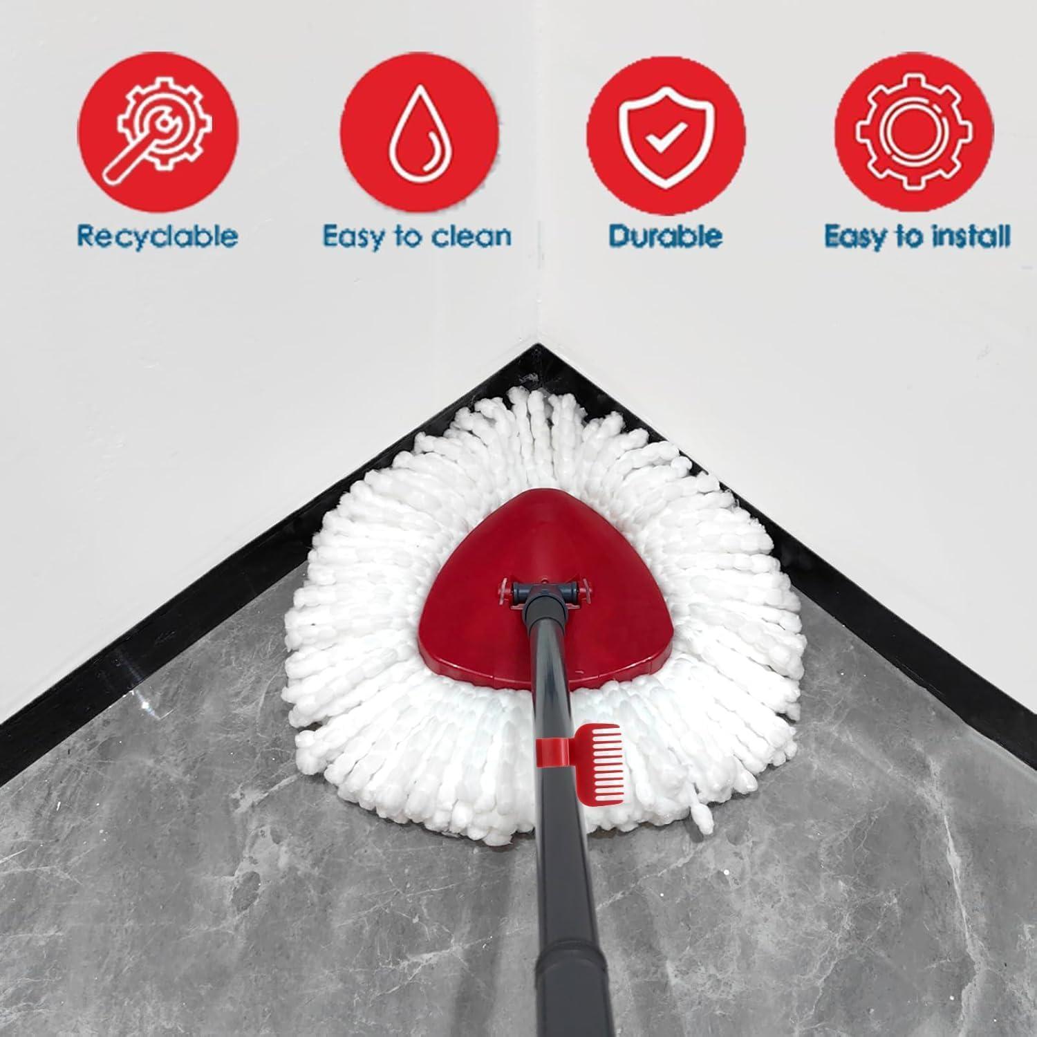 Juego de 4 Cabezas de Repuesto Mopas Giratorias O Cedar EasyWring