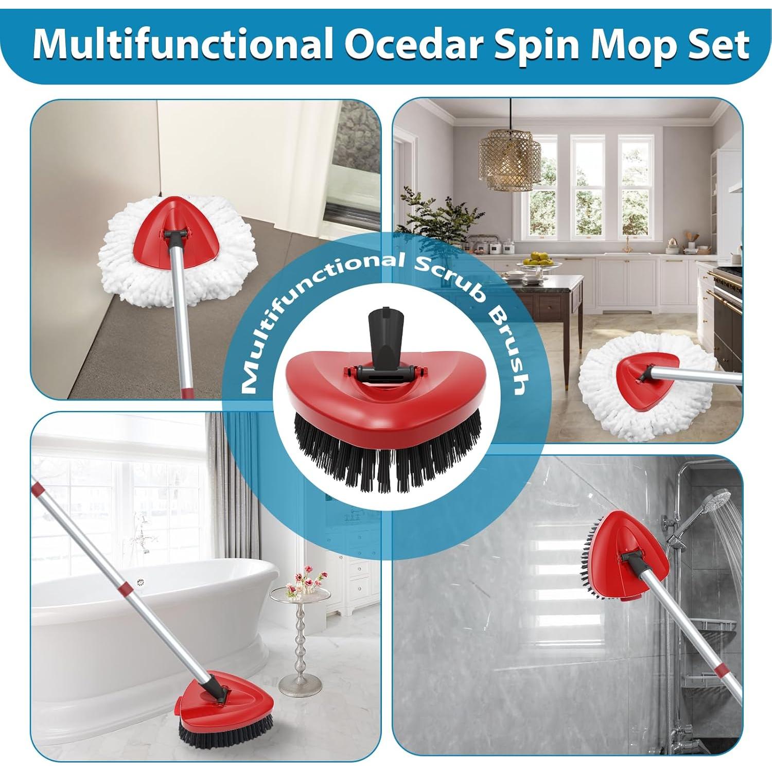 Juego de 4 Cabezas de Repuesto Mopas Giratorias O Cedar EasyWring