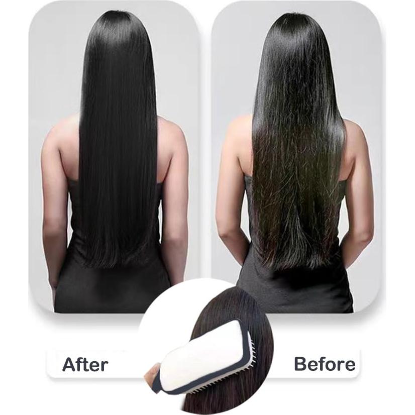 Cepillo de Cabello Autolimpiante Xinqirity Gris 24x6cm