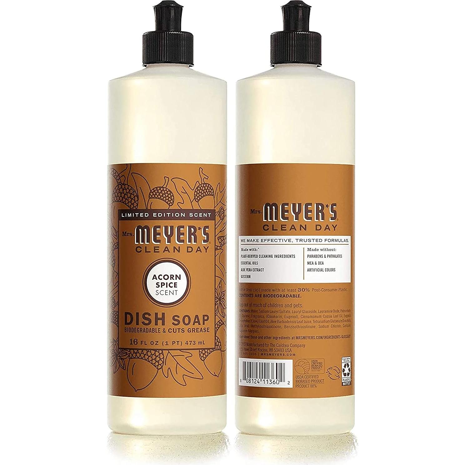 Sopa de Platos Mrs. Meyer Aroma Especia de Bellota 2x355ml