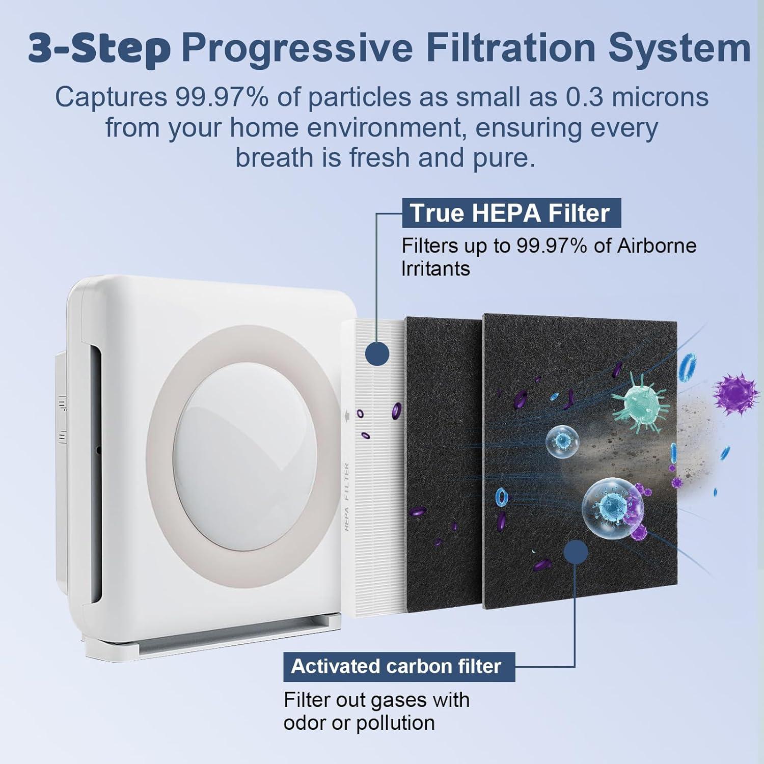 Juego de Filtros de Reemplazo Fylmir para Purificador Coway AP-1512HH