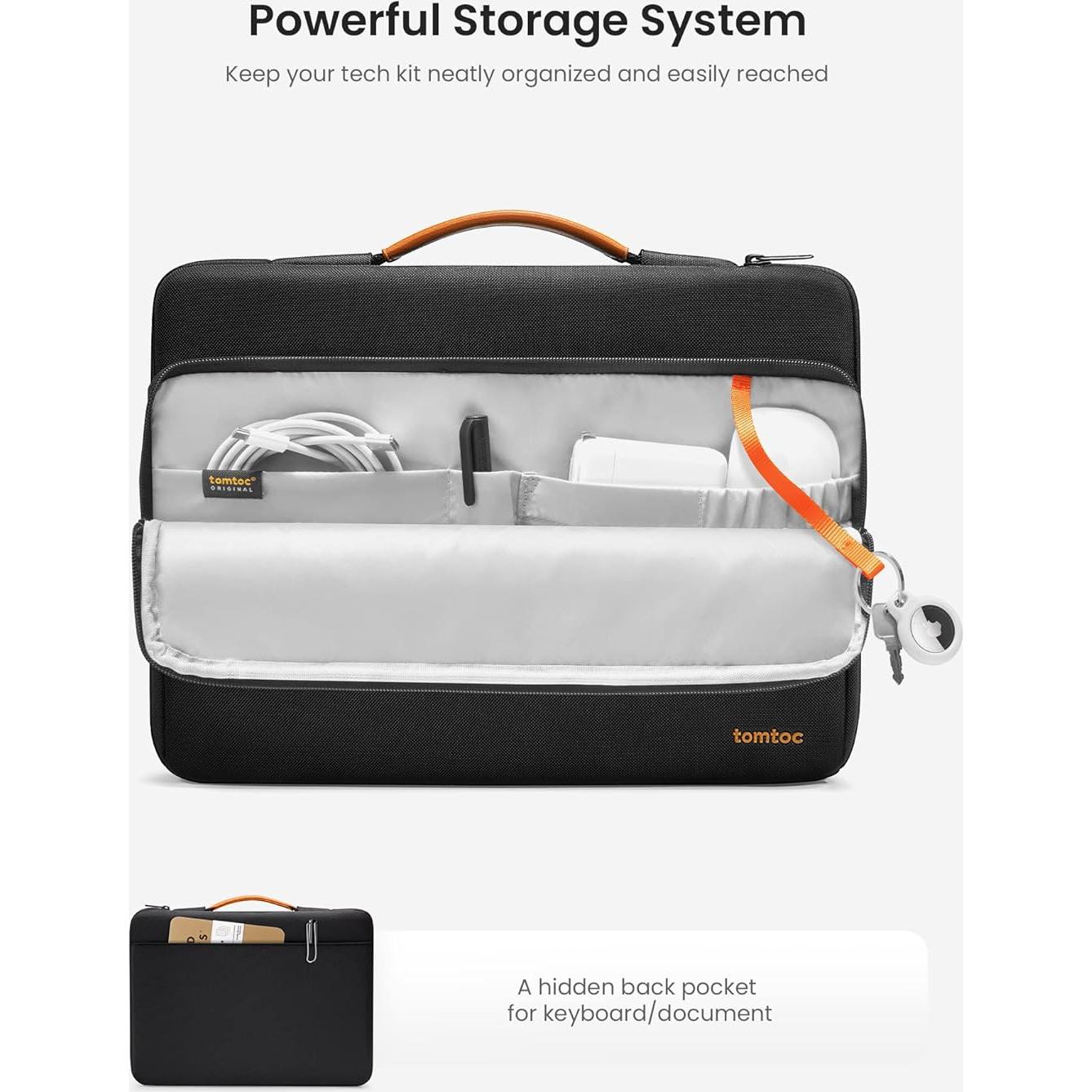 Funda Protectora tomtoc para Laptop 14" MacBook Pro Negra