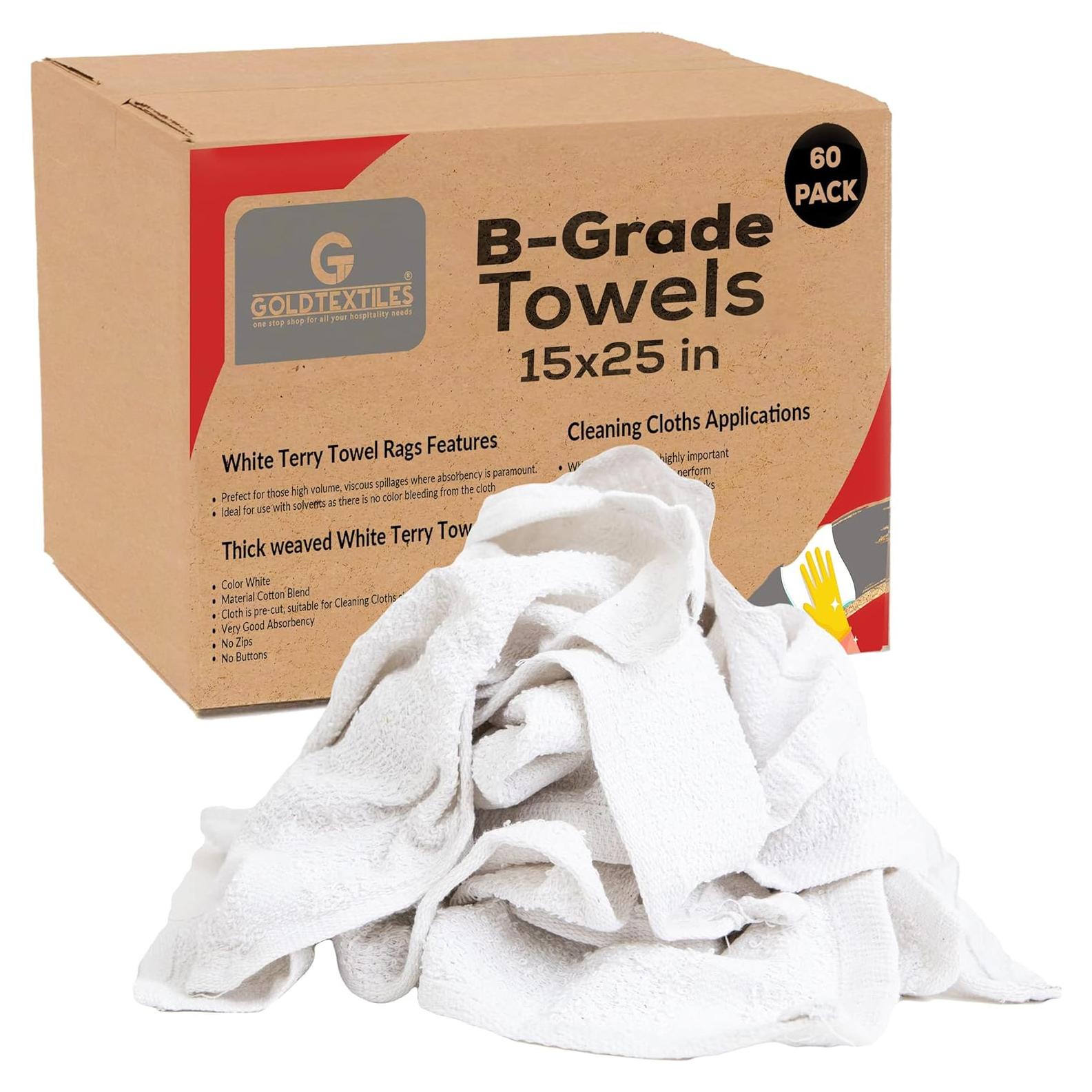 Toallas de Mano de Algodón GOLD TEXTILES 38x63 cm Blancas