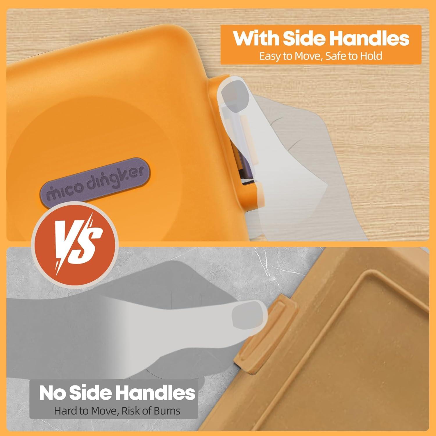 Hacedor de Sándwiches Tostados Mico Dingker Naranja 0.6 kg