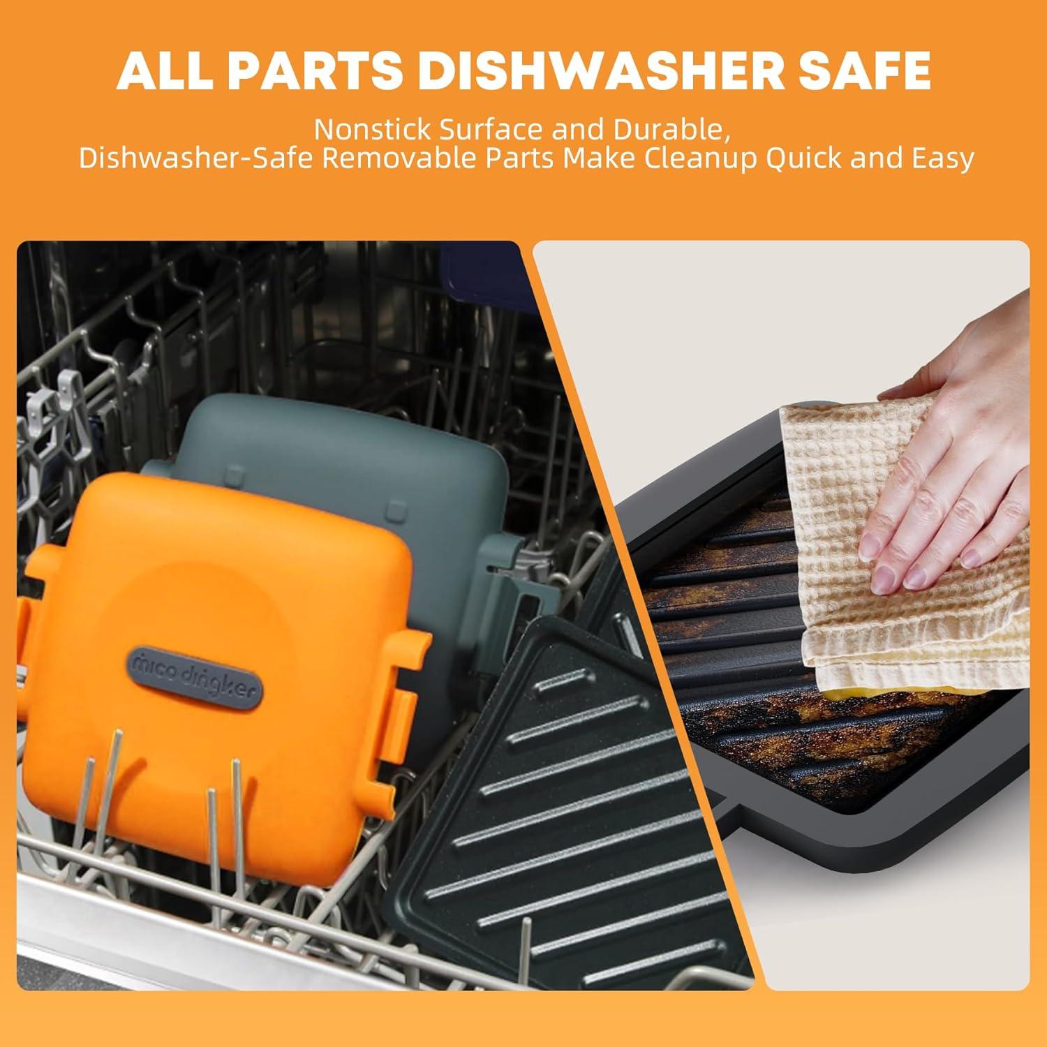 Hacedor de Sándwiches Tostados Mico Dingker Naranja 0.6 kg