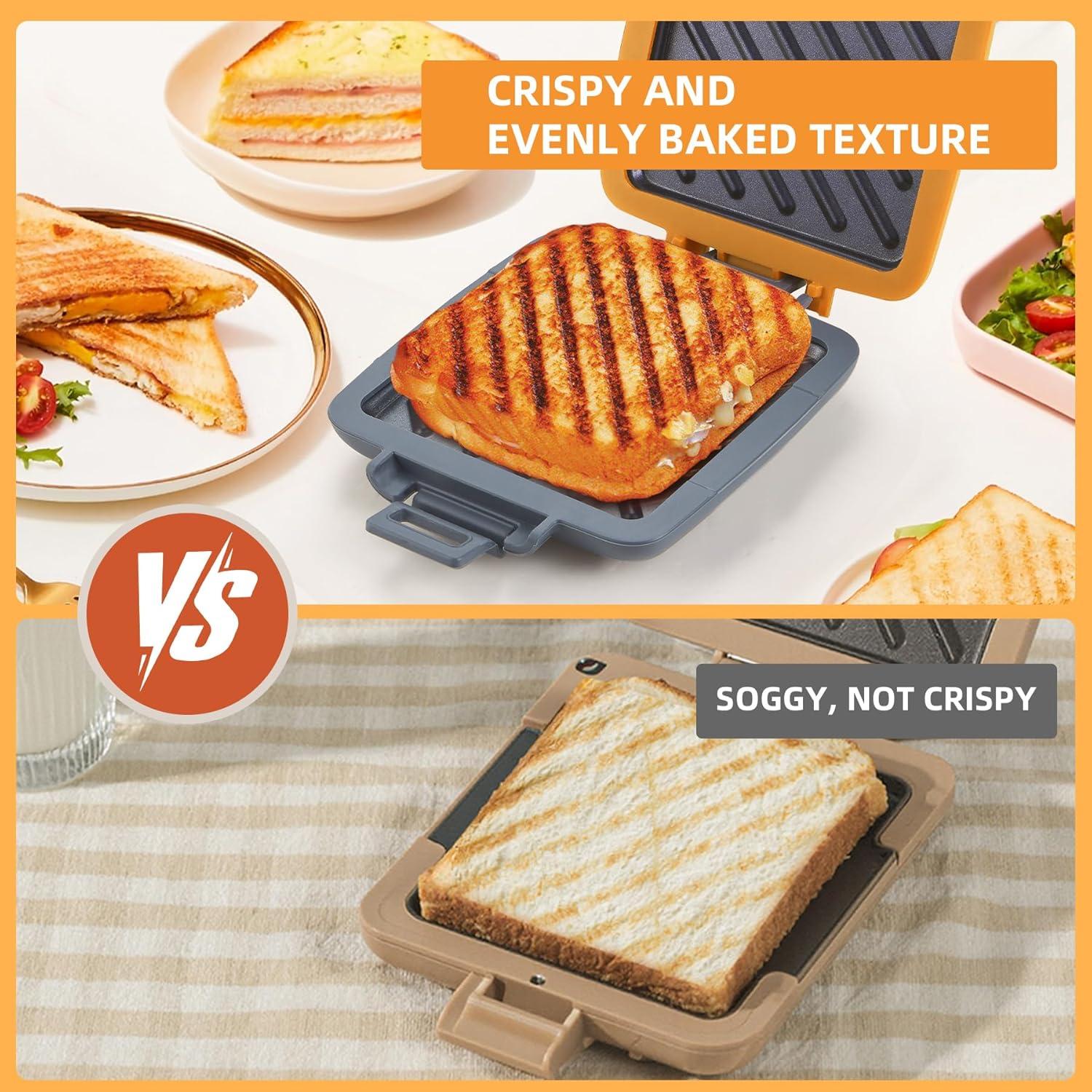 Hacedor de Sándwiches Tostados Mico Dingker Naranja 0.6 kg