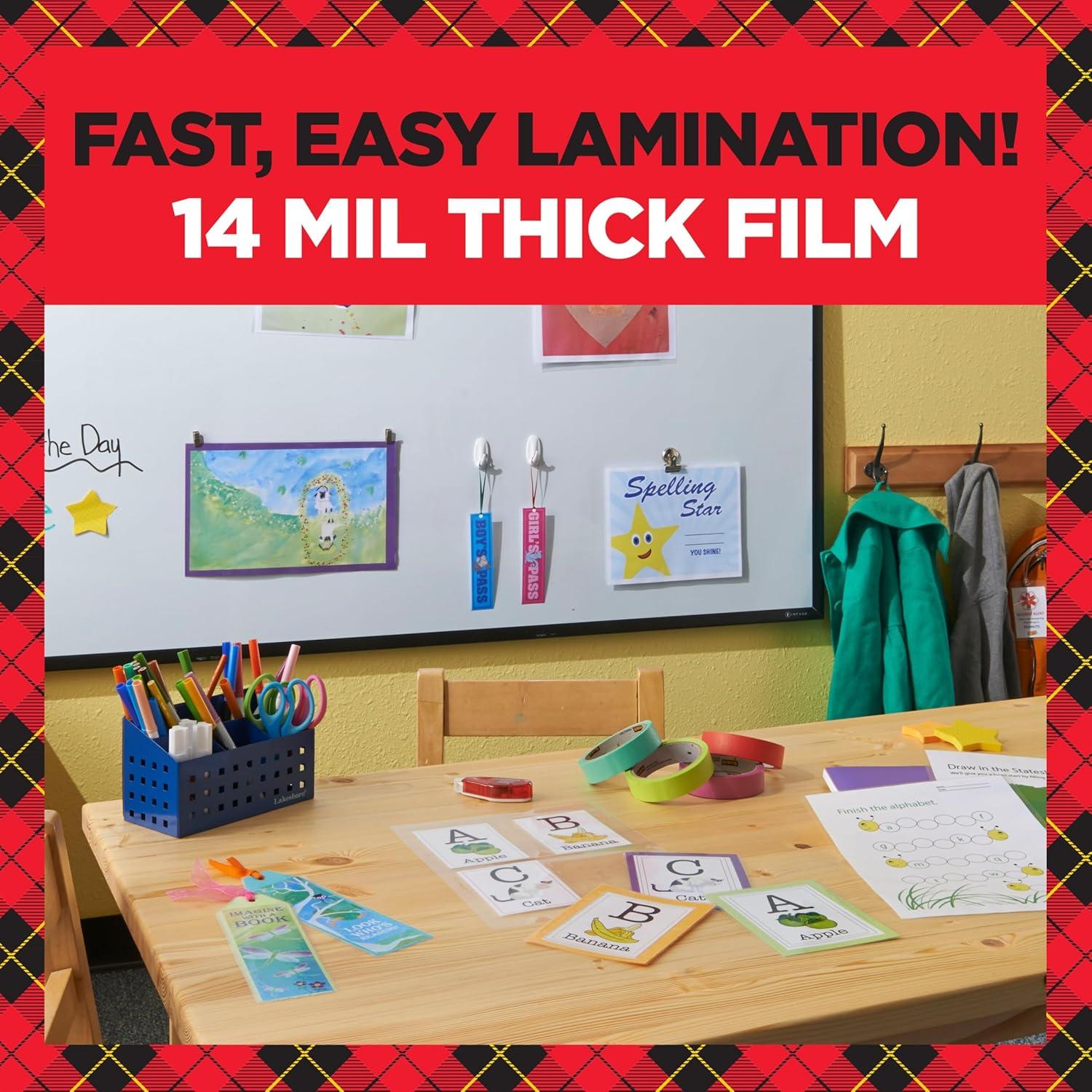 Hojas de Laminado Autoadhesivas Scotch 22.86x29.21 cm 5/Paq