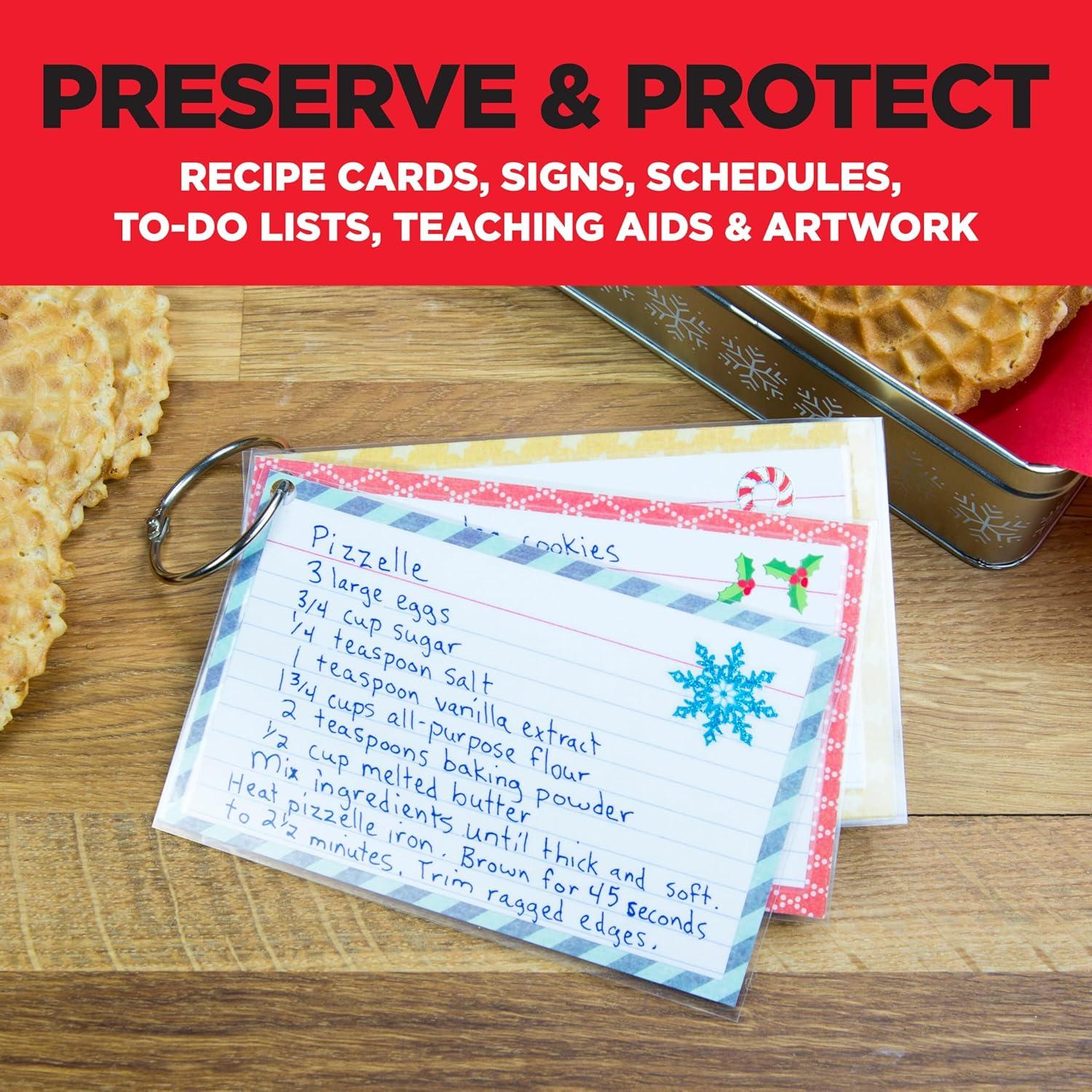 Hojas de Laminado Autoadhesivas Scotch 22.86x29.21 cm 5/Paq