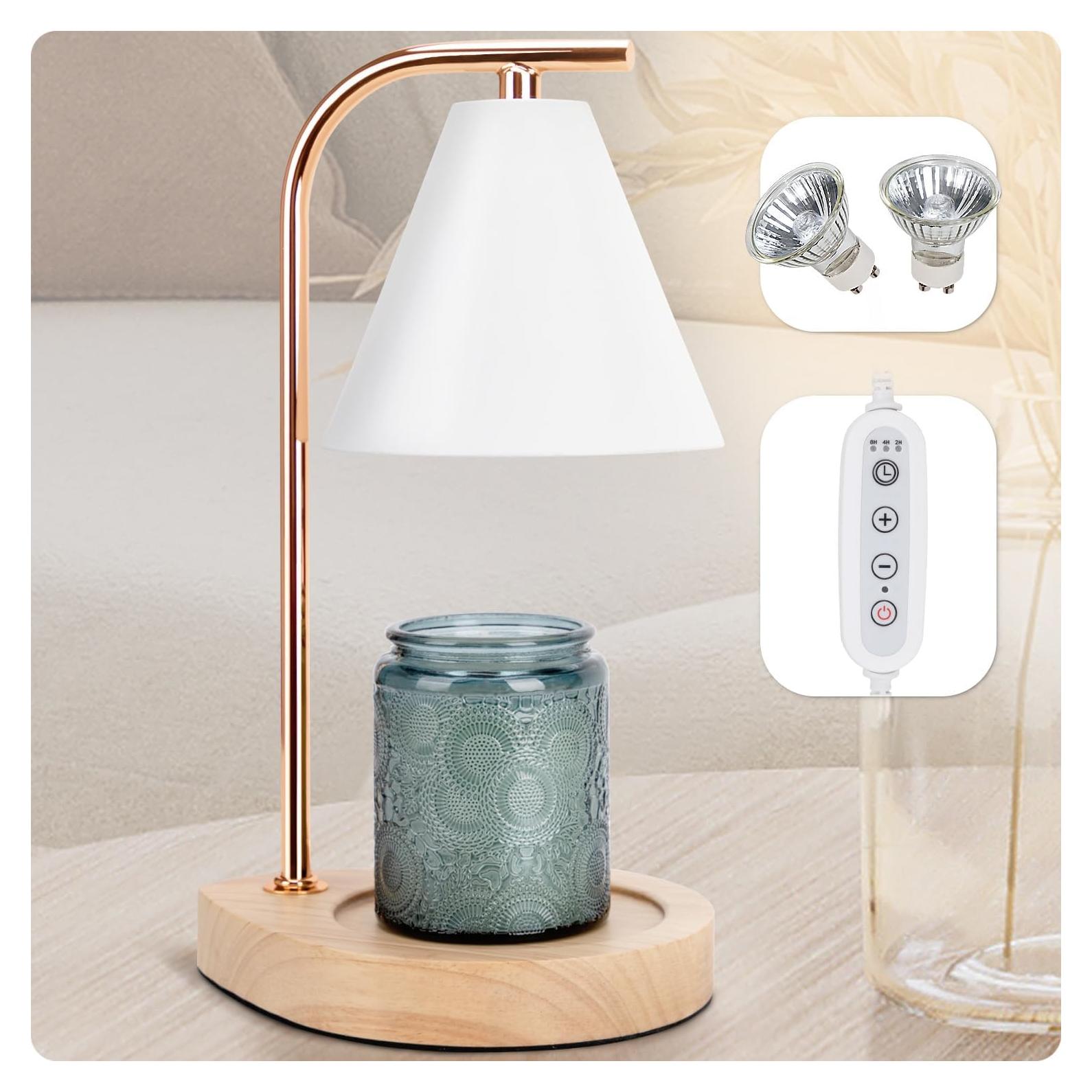 Lámpara Calentadora de Velas Aimoptg Retro Blanca 100W