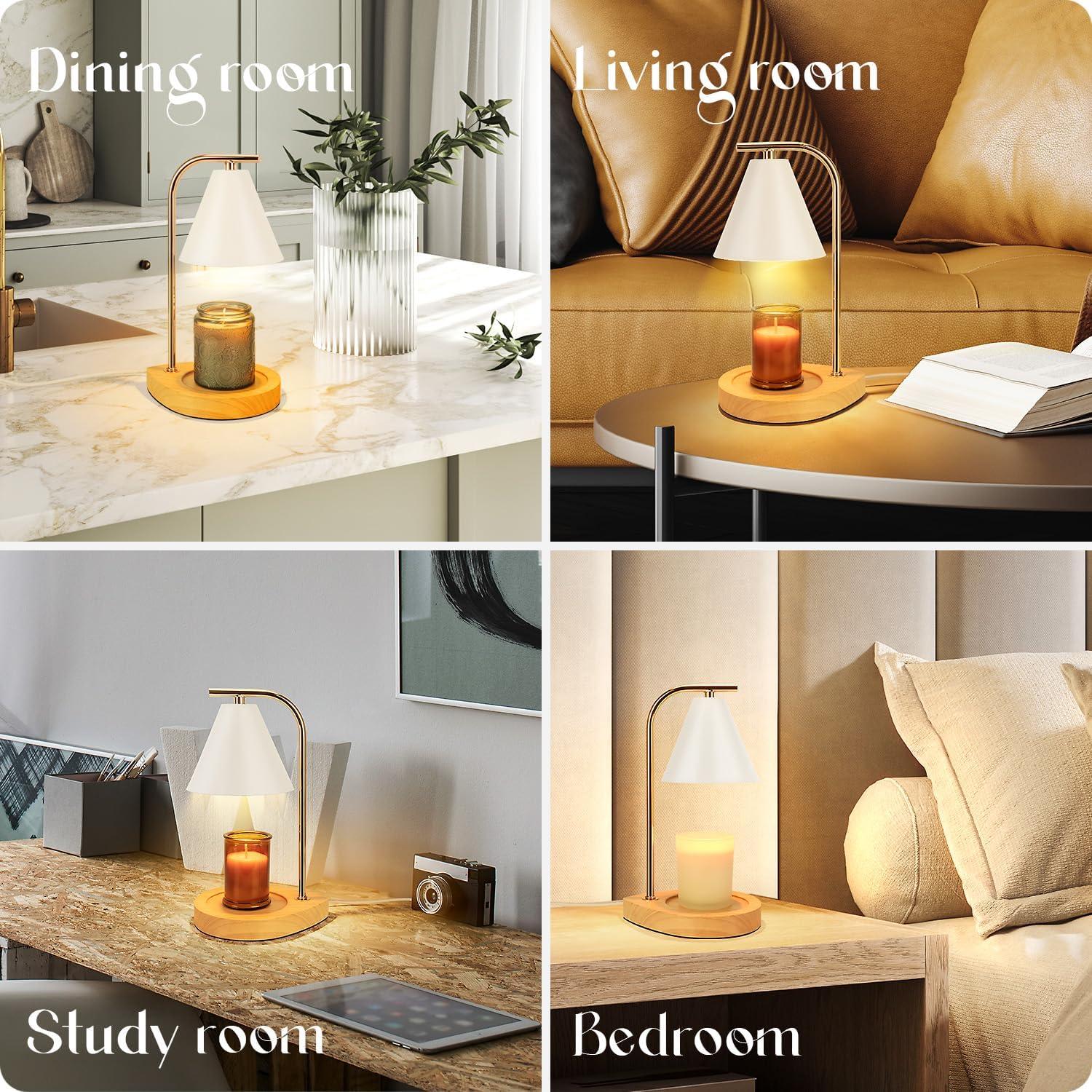 Lámpara Calentadora de Velas Aimoptg Retro Blanca 100W