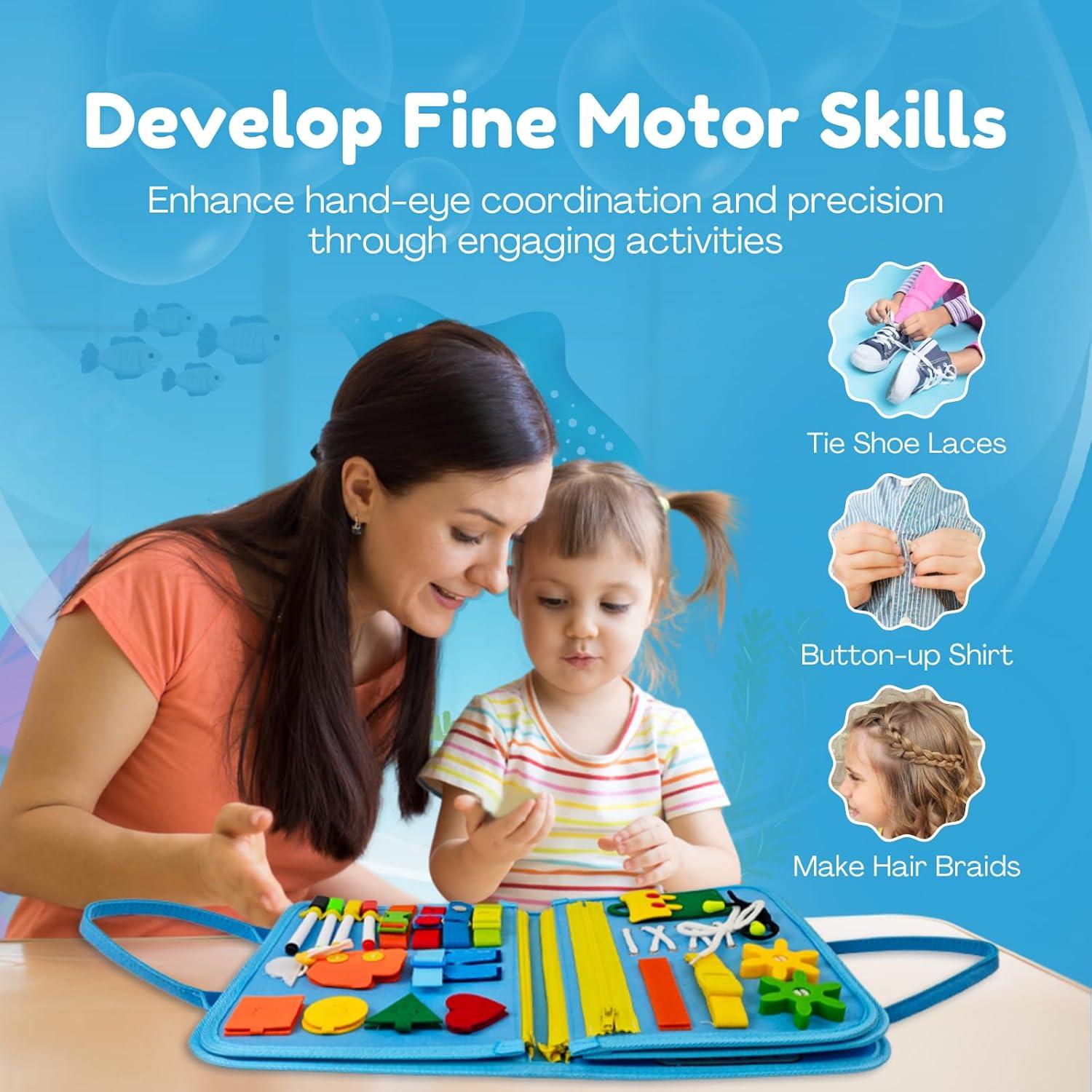 Libro Ocupado Montessori Hebei Fuyang para Niños 1-3 Años