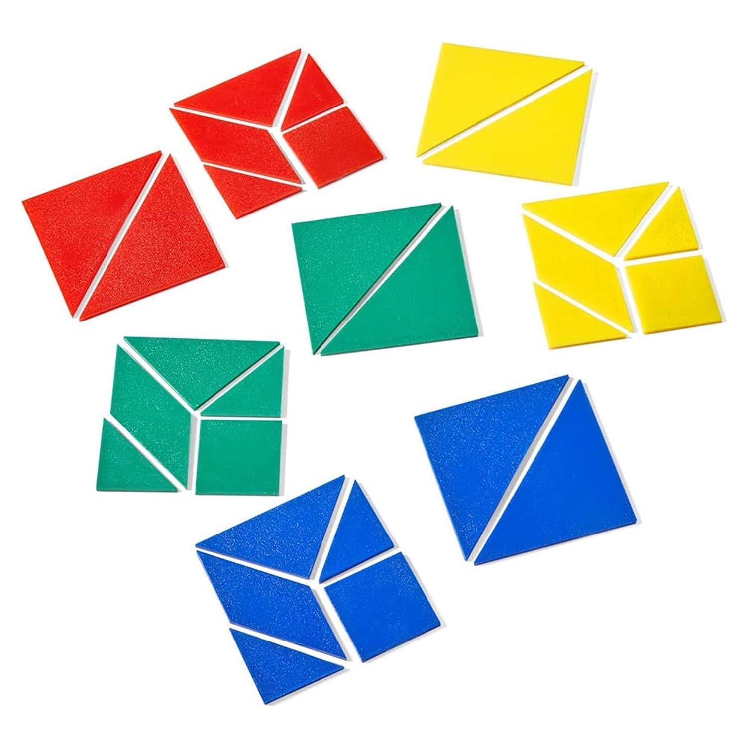 Tangram de Plástico Pequeño ETA hand2mind - Set de 4 Piezas