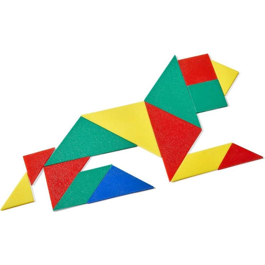 Tangram de Plástico Pequeño ETA hand2mind - Set de 4 Piezas