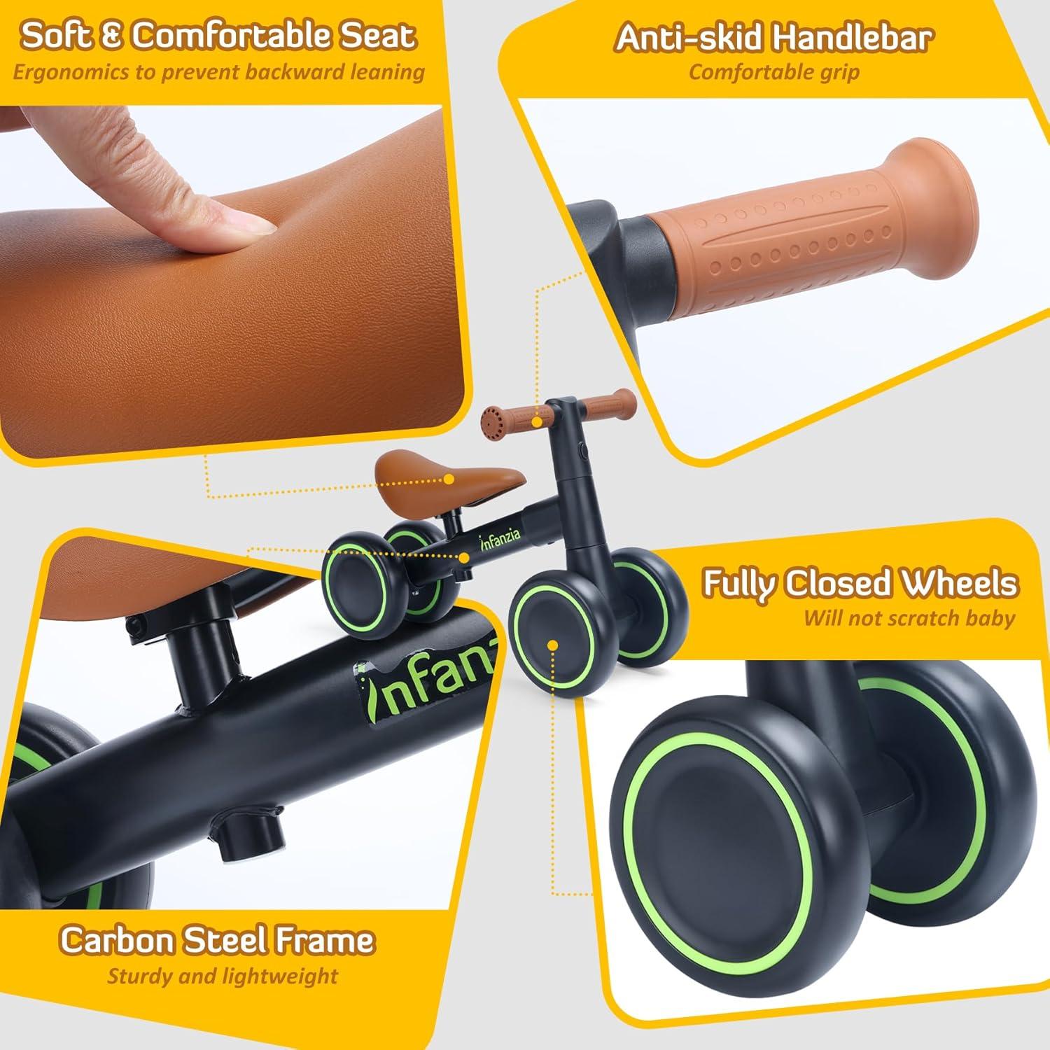 Bicicleta de Equilibrio INFANZIA para Bebés 12-36 Meses