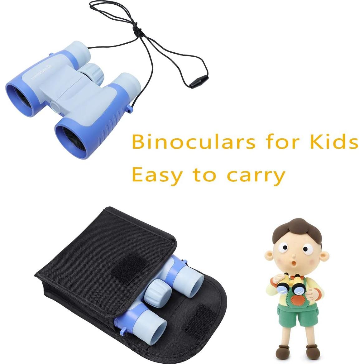 Binoculares Bresser 3x30 para Niños - Alta Resolución Azul