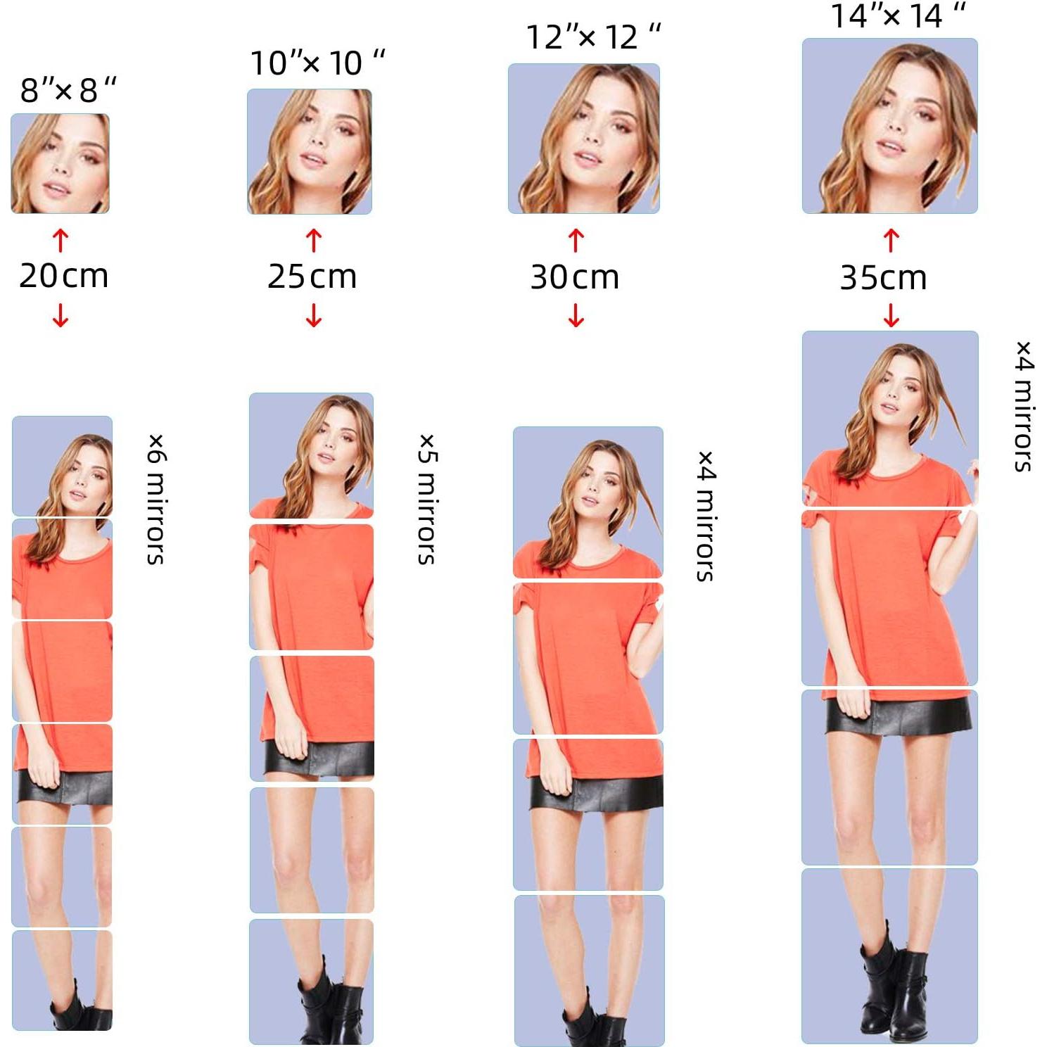 Espejo Acrílico Autoadhesivo iCAGY 20x15 cm Irrompible