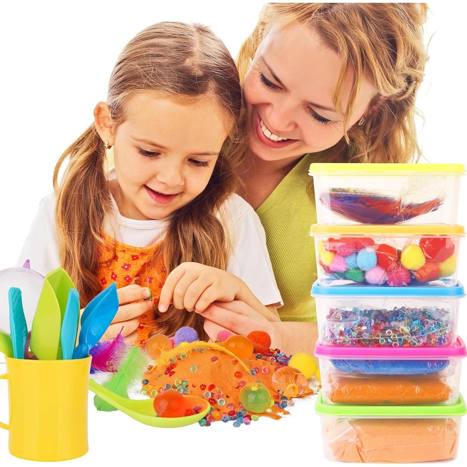 Kit Sensorial para Niños Lolo Toys - 6 Contenedores y Accesorios